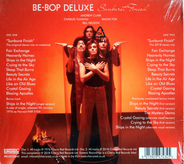 Be Bop Deluxe - Sunburst Finish  2 cd expanded remastered edition with bonus tracks
