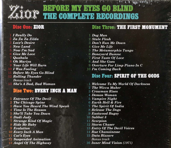 Zior - Before My Eyes Go Blind The Complete Recordings 4 CDS
