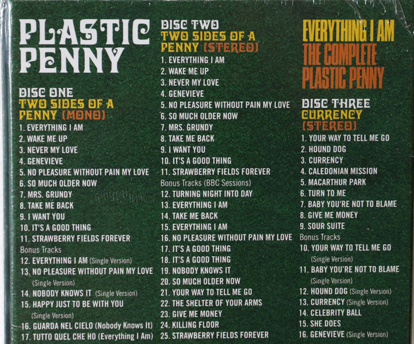 Plastic Penny - Everything I Am The Complete Sessions 3 cd remastered 58 tracks