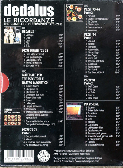 Dedalus = The Complete Recordings 4 cd box set  