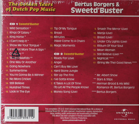 Sweet D'Buster - The Golden Years of Pop Music 2 cds  remastered  A&B sides and more includes Mr. Albert Show