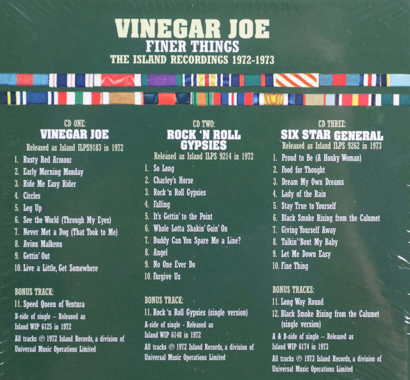Vinegar Joe - Finer Things The Island Recordings 1972-1973  remastered 3 cds expanded 