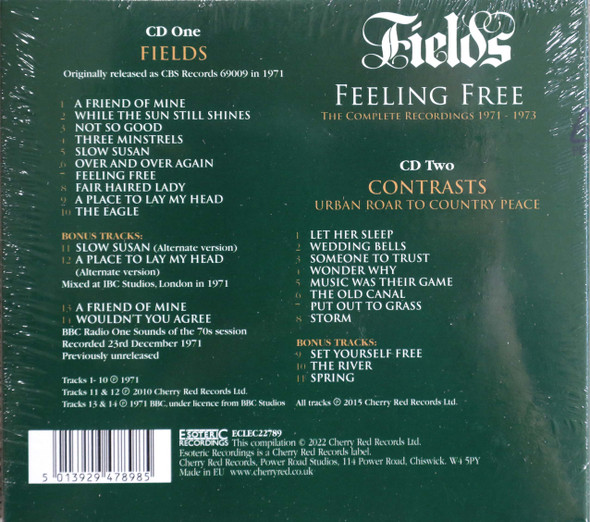 Fields - Feeling Free The Complete Recordings 1971  2 cds remastered 23 tracks