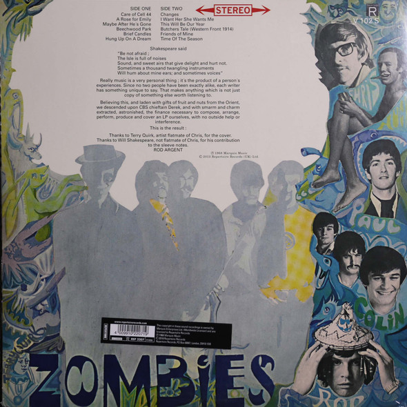 The Zombies - Odessey and Oracle stereo lp reissue  180 gram vinyl 