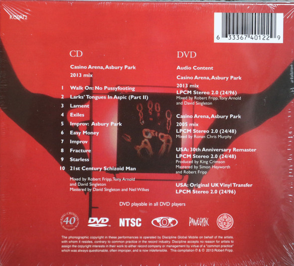 King Crimson - USA   CD + DVD audio remastered 