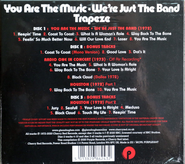 Trapeze - You Are the Music, We're Just the Band  deluxe 3 cd edition 