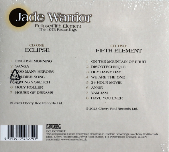 Jade Warrior - Eclipse & Fifth Element The 1973 Recordings remastered 2 CDs