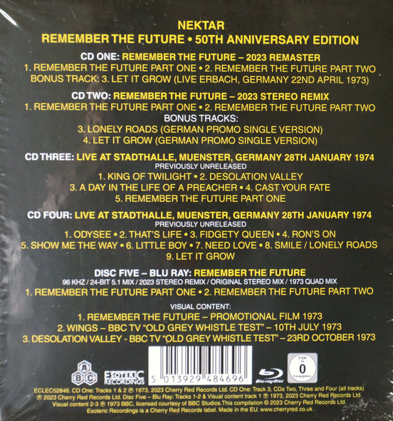 Nektar - Remember the Future expanded 50th Anniversary 4 cds/1 DVD box set