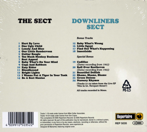Downliners Sect - The  Sect   RM in digipack remastered 6 bonus