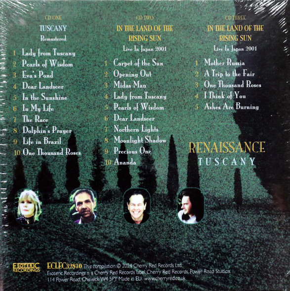Renaissance -Tuscany remastered 3 cds expanded