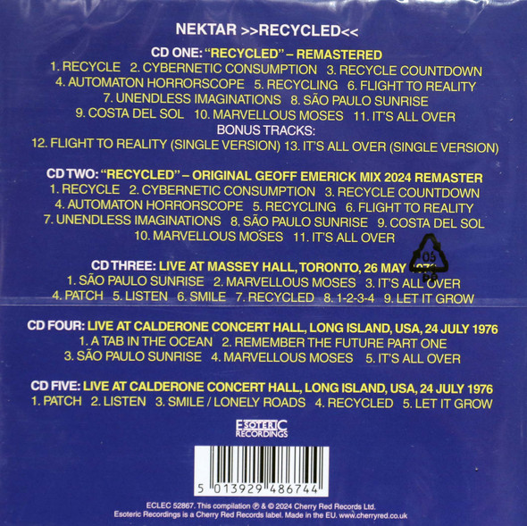 Nektar - Recycled  expanded 5 cd box set
