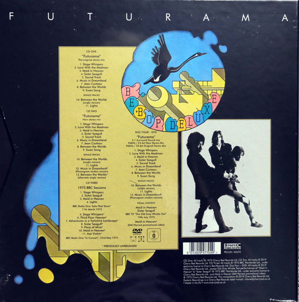 Be Bop Deluxe -Futurama 3 cds + 1 DVD remastered box set