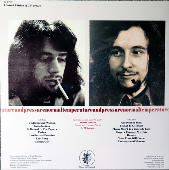 NTP - Upstaged unreleased 1972 UK good psych folk lp