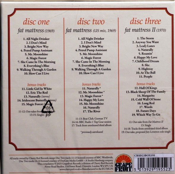 Fat Mattress - How Can I Live?  The Complete Reordings 3 cds