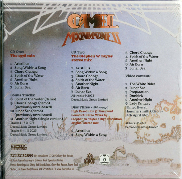 Camel -  Moonmadness 2 cds/1 Blu Ray expanded