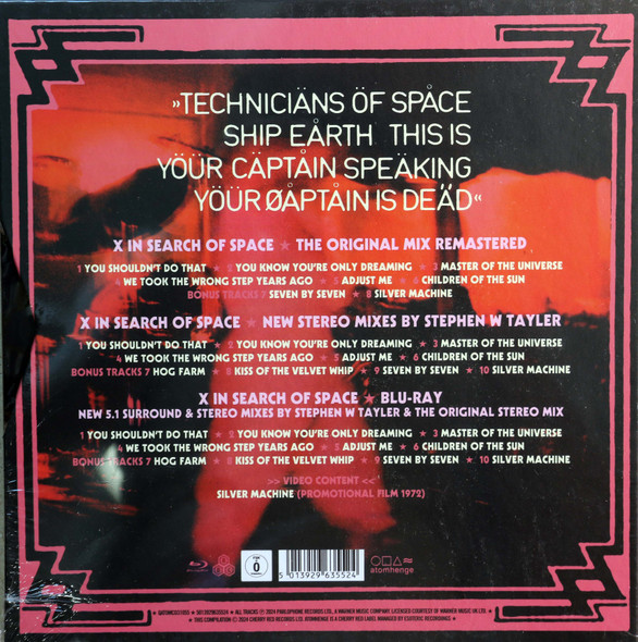 Hawkwind - In Search of Space 2 cd/1 Blu-Ray box set w/60 page book