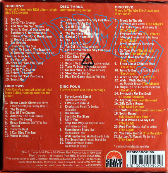 Andromeda - Turns To Dust - The Complete Andromeda, 5CD Box Set