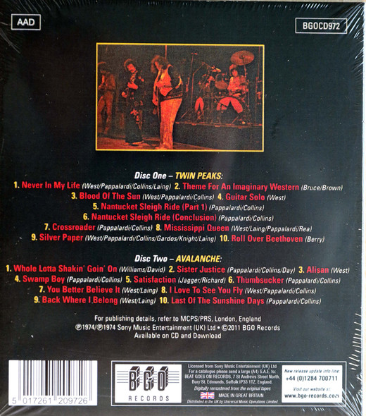 Mountain - Twin Peaks + Avalanche remastered 2 cds