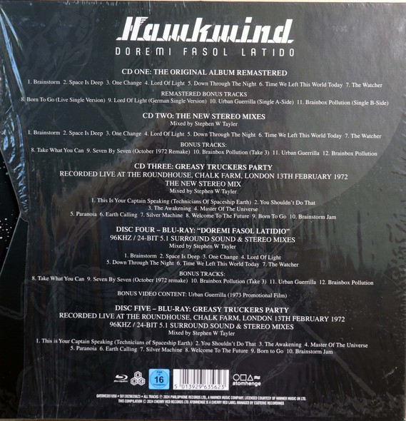Hawkwind - Doremi Fasol Latido 3 CD/2Blu-ray Limited Edition Box Set