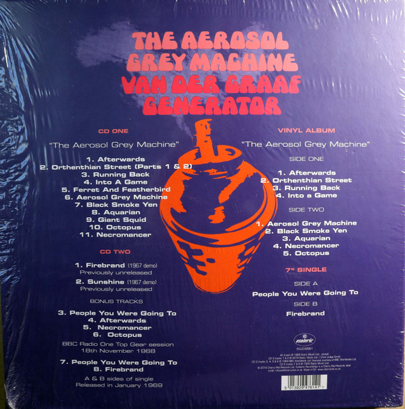 Van Der Graaf Generator - The Aerosol Grey Machine 2 cd/1 lp/1 45 50th Anniversary box set