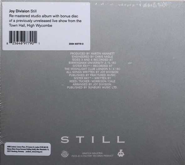Joy Division - Still remastered 2 cd expanded edition