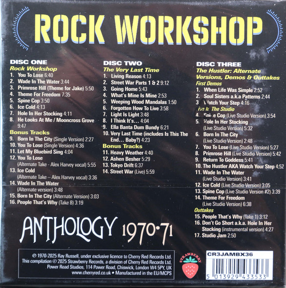 Rock Workshop - Anthology 1970-1971 3 cd box set