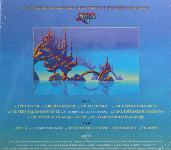 Yes - Roosevelt Stadium Jersey City June 17, 1976 2 cds