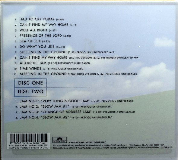 Blind Faith -same Expanded 2 cds  1 copy out of print 10 bonus tracks