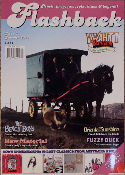 Flashback Magazine Issue #7 with Vashti Bunyan, Raw material, Fuzzy Duck, Oriental Sunshine, Jimmy Page, Placebo & more 208 pages