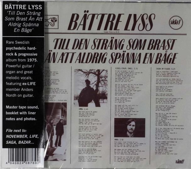 Battre Lyss - Till Den Strang Som Brast An Att Aldrig Spanna En Bage ex-Life members