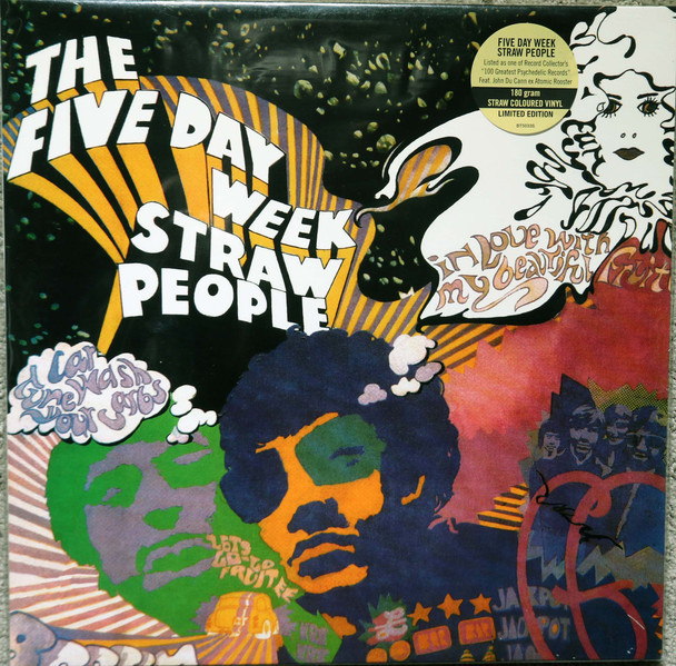 The Five Day A Week Straw People - same  lp reissue  180 gram straw colored vinyl