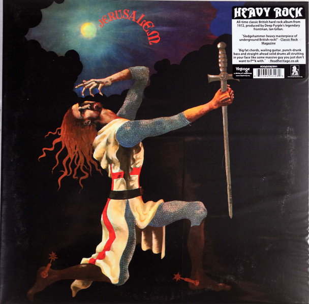 Jerusalem -same  lp  reissue produced by Ian Gillian repressing