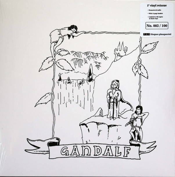 Gandalf - same (1977 Swedish group)  lp reissue  100 pressed  black vinyl