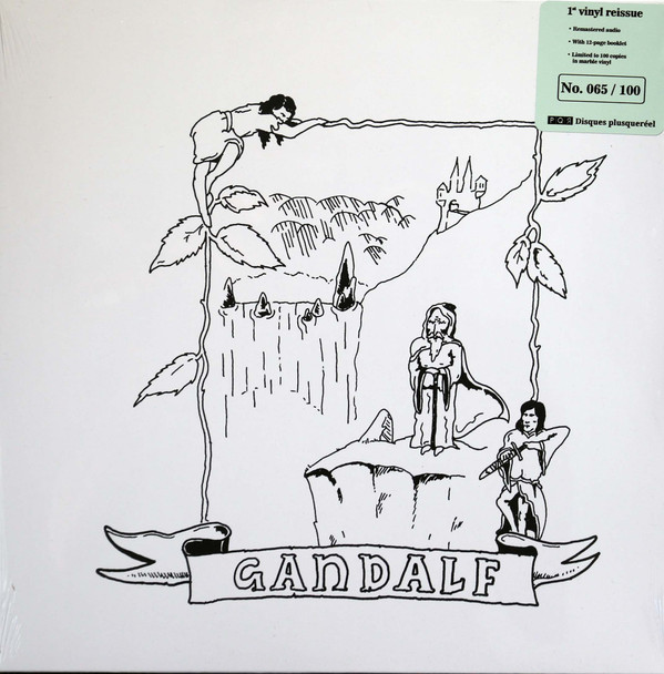 Gandalf - same (1977 Swedish group)  lp reissue  100 pressed  marble vinyl