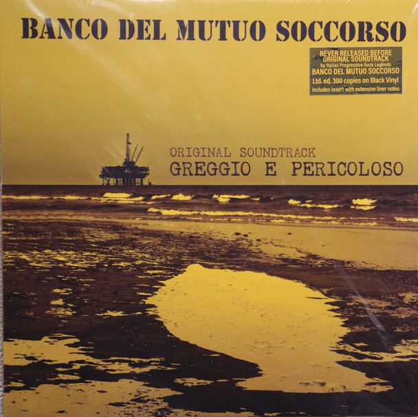 Banco del Mutuo Soccorso  - Original Soundtrack Greggio e Pericoloso   lp reissue 300 pressed