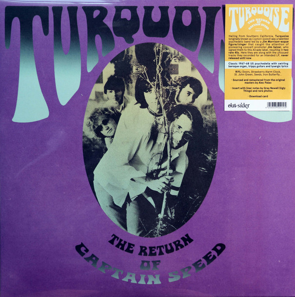 Turquoise - The Return of Capatain Speed  lp reissue  180 gram vinyl  w/digital download