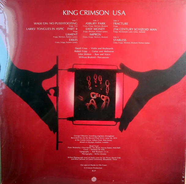 King Crimson - USA 50th Anniversary 2 lps expanded reissue  200 gram vinyl