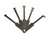 Warded lock picks. Covert 8/60 sized, on a swivel attachment.