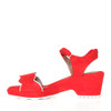 Beautifeel Emma red inside view — Hanig's Footwear