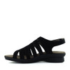 Mephisto Praline Sandal Black inside - Hanig's Footwear
