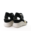 On Foot 80045 Black Wedge heel view - Hanigs Footwear
