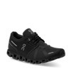 On Running Cloud 5 All Black Womens angle view - Hanig's Footwear