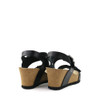 Mephisto Lissandra Black Zebra heel view - Hanigs Footwear