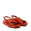 Pons Quintana 10463 Orange Sandal angle view - Hanig's Footwear