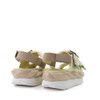 4ccccees Mellow Vita Cream heel view - Hanig's Footwear