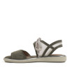 Beautifeel Peppa olive suede sandal inside view - hanig's footwear