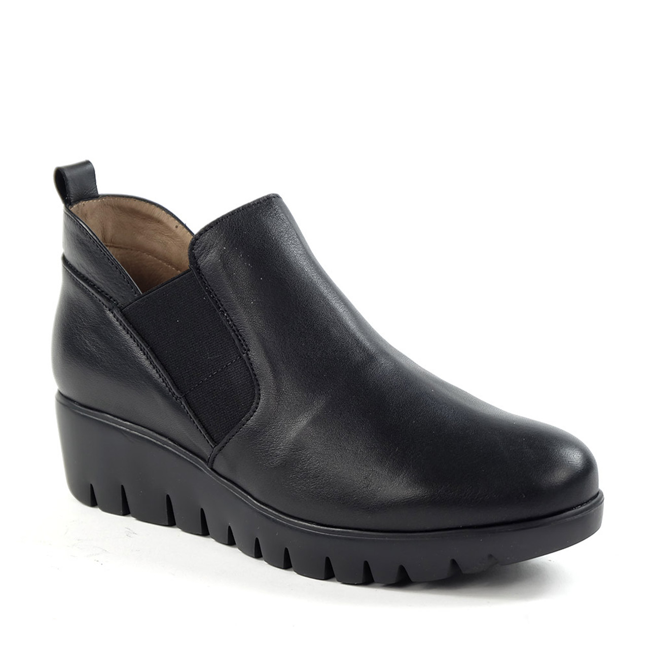 Wonders C-33176 Boot in Black Leather — Hanig's Footwear