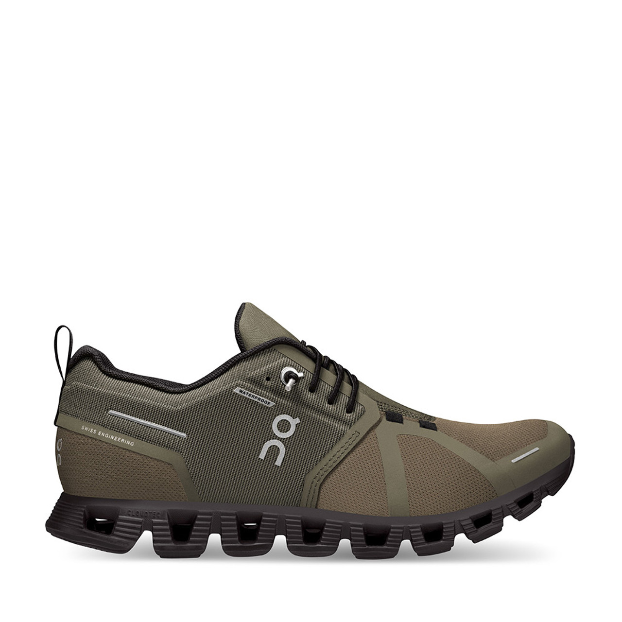 On Running Cloud 5 Waterproof Olive Mens | Hanig's Footwear