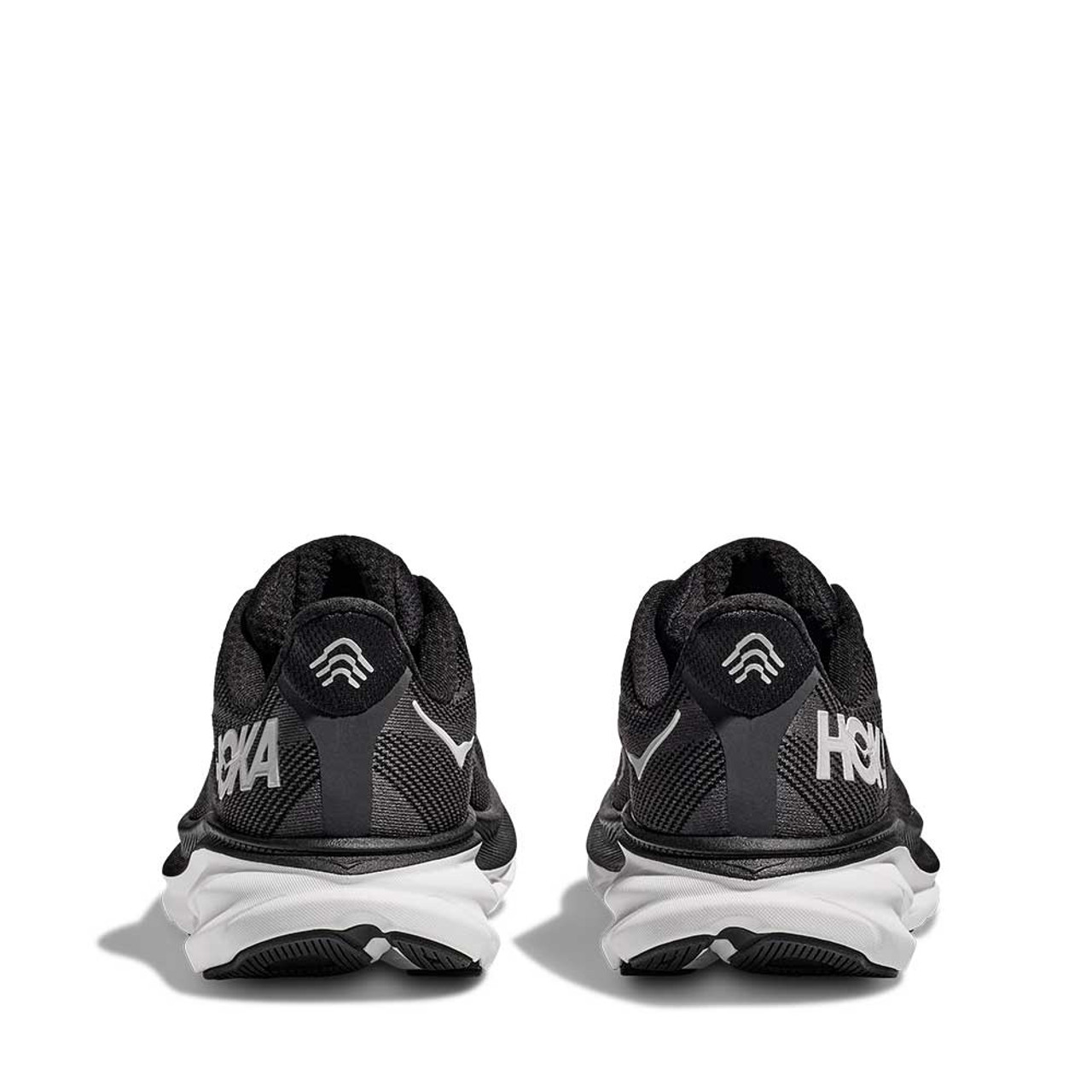 Hoka One One Clifton 9 Black White Womens | Hanig's Footwear