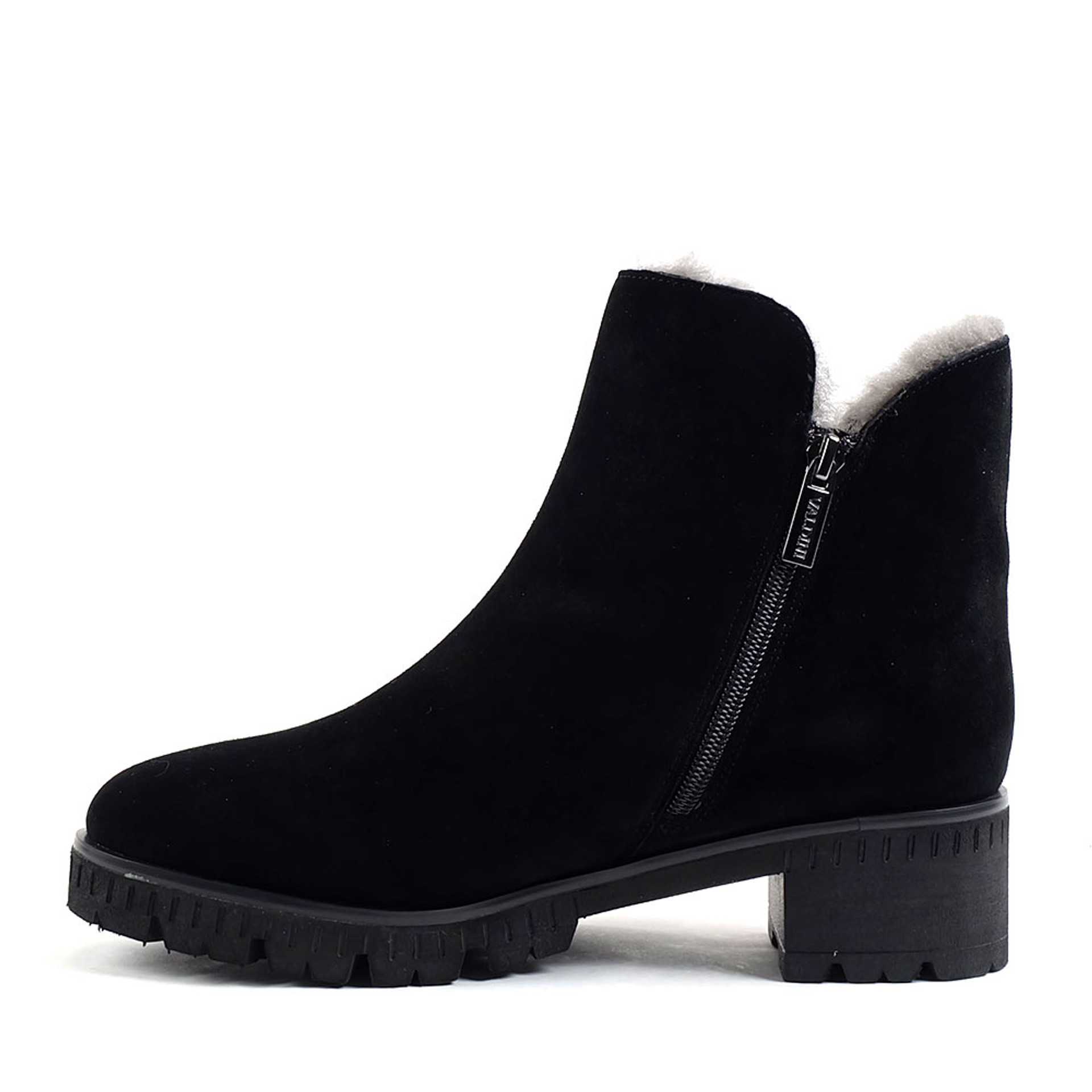 Valdini Waterproof Womens Boots Ivory Black suede | Hanig's Footwear